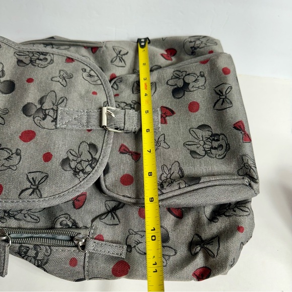 NWT. Disney Minnie Mouse Gray AOP Backpack
Adjustable Shoulder Straps, main image 4